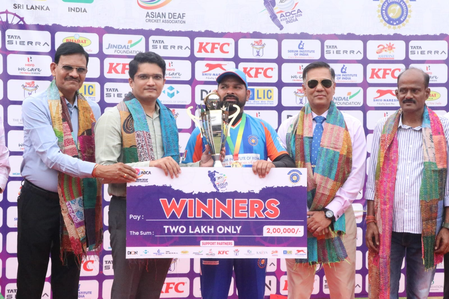 India deaf team wins inaugural ADCA T20I Asia Cup in Cuttack