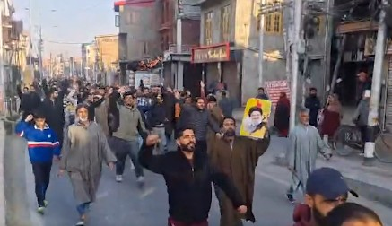 Protests erupt in J&K’s Srinagar over Khamenei’s death in US-Israeli airstrikes