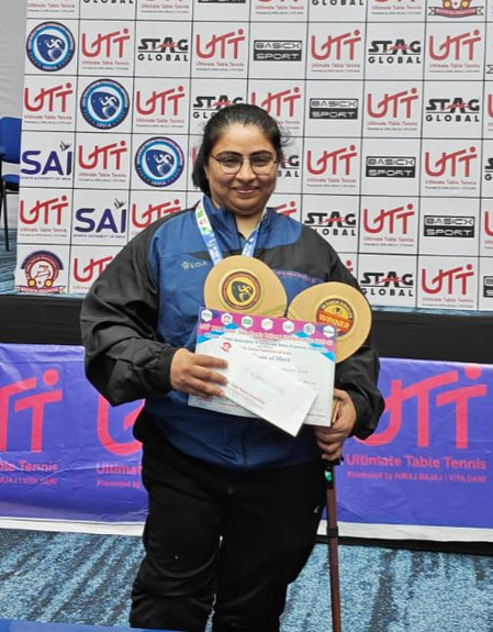 Adani Sportsline’s athlete Nurjahan Jamani crowned UTT Para National Champion