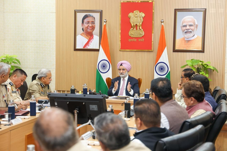 Delhi L-G Taranjit Sandhu discusses development, security with CM, ministers & officials
