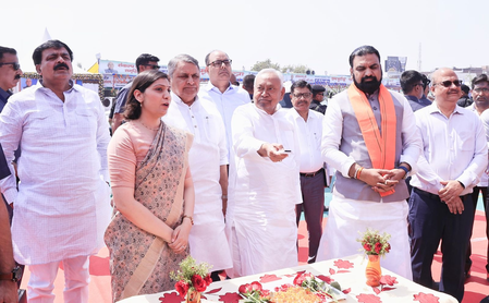 Nitish Kumar inaugurates 535 projects in Buxar and Bhojpur