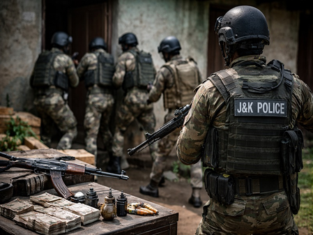 J&K Counter-Intelligence raids multiple locations in Valley in transnational LeT terror module link case