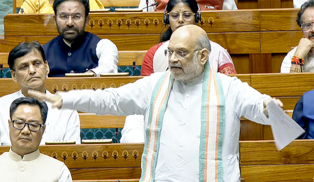 HM Amit Shah flays Rahul Gandhi for reposting pro-Naxal slogan​