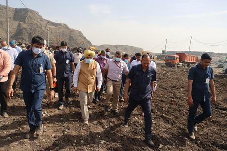 Delhi L-G Sandhu reviews Bhalswa landfill, pushes for faster bioremediation, waste segregation