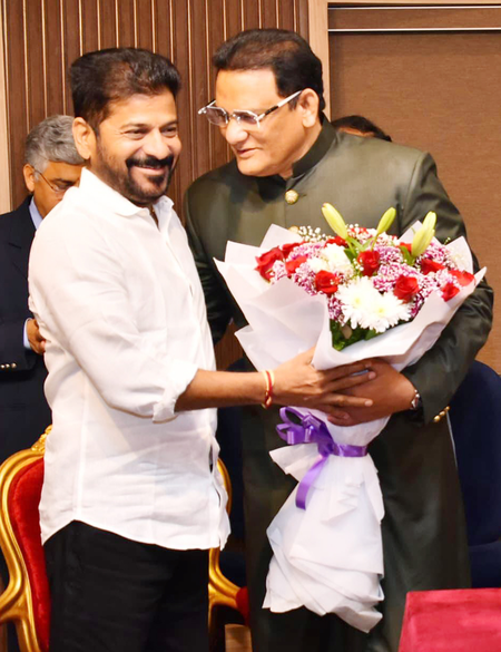 Telangana CM meets Governor, seeks early approval for Azharuddin’s nomination as MLC