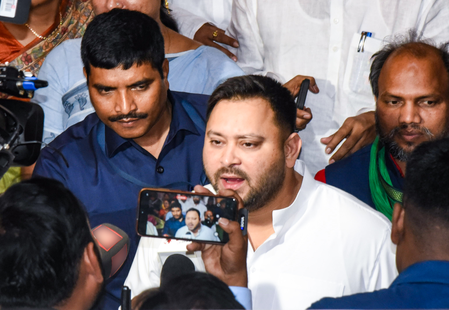 Nitish Kumar’s Rajya Sabha move is driven by political pressure, says Tejashwi Yadav