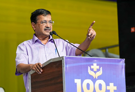 Kejriwal writes to Gujarat CM alleging ‘targeted arrests’ of AAP workers before local polls