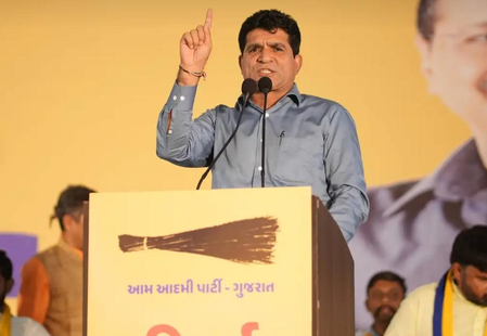 AAP alleges police action as Gujarat unit chief Isudan Gadhvi detained