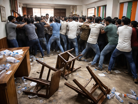 Clashes at Bengal Congress HQ over Rohan Mitra’s candidature; workers injured
