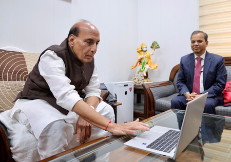 Defence Minister Rajnath Singh participates in self-enumeration for Census 2027