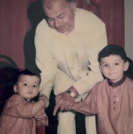 Veer Pahariya wishes brother Shikhar on birthday with childhood pics featuring grandfather Sushil Kumar Shinde