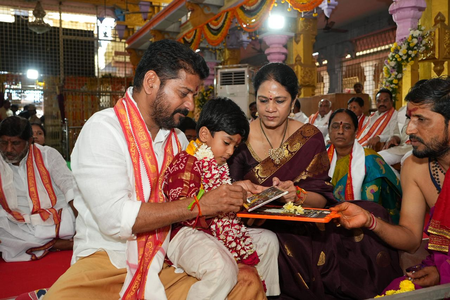 Telangana CM lays foundation for Rs 225 crore Basara temple renovation work