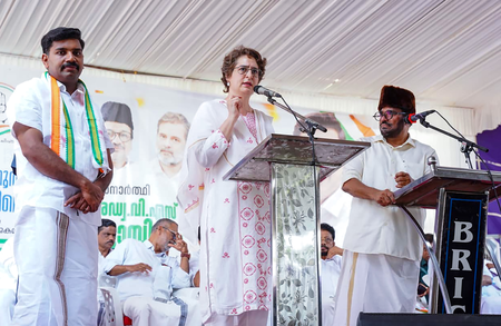 Priyanka Gandhi sharpens attack against Vijayan govt, says no cooperation in solving people’s issues
