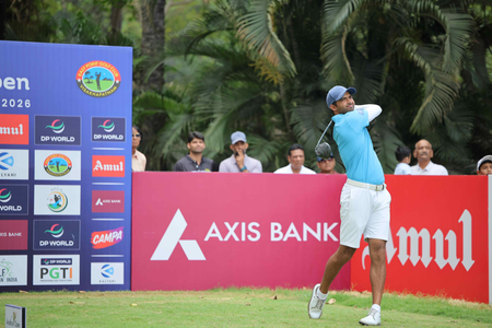 Golf: Dhruv Sheoran leads by one stroke on Day One of Andhra Open Championship 2026
