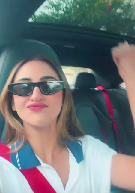 Nia Sharma, Krystle D’Souza reunite, indulge in a jamming session in the former’s luxury car