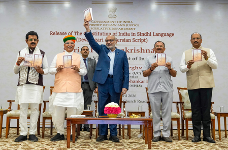 VP Radhakrishnan releases ‘updated’ Constitution in Sindhi language​