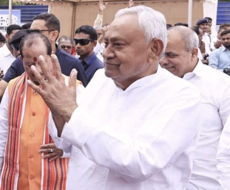 Nitish Kumar to take oath as Rajya Sabha member today