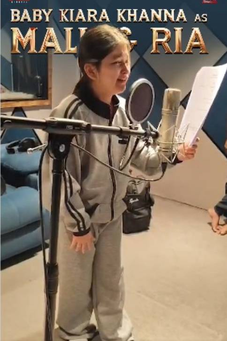 Baby Kiara Khanna begins dubbing for Virat Karrna’s pan Indian film ‘Nagabandham’