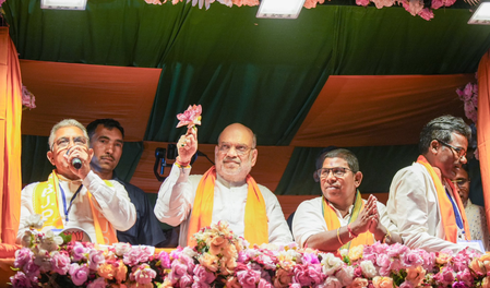 Bengal polls: Packed campaign schedule for Amit Shah today; five rallies, roadshow