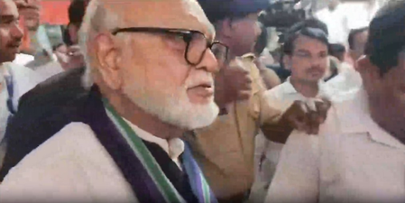 Miraculous escape for Chhagan Bhujbal as chopper mistakenly lands in parking area