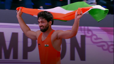 CISF fraternity congratulates HC Abhimanyu on winning gold in Asian Wrestling Championship