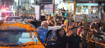 ’15 kms of unparalleled affection’: PM Modi shares highlights of enthusiastic Siliguri roadshow