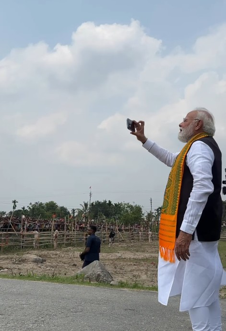 PM Modi captures bustling excitement at Siliguri rally, says ‘BJP in hearts and minds of people’