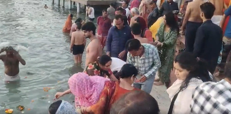 Sea of devotion engulfs Haridwar as ‘Baisakhi Snan’ draws massive crowds to Ganga ghats