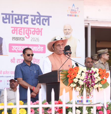 Women participation increasing in sports: Rajnath Singh
