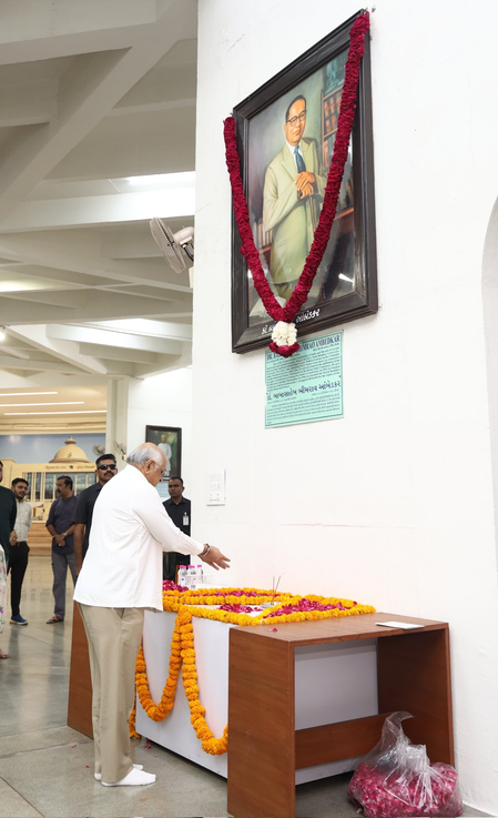 Gujarat CM pays tribute to B.R. Ambedkar on 135th birth anniversary in Gandhinagar