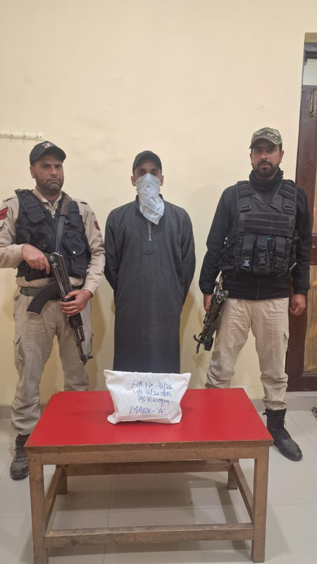 Drug peddler arrested, contraband recovered in J&K’s Ganderbal