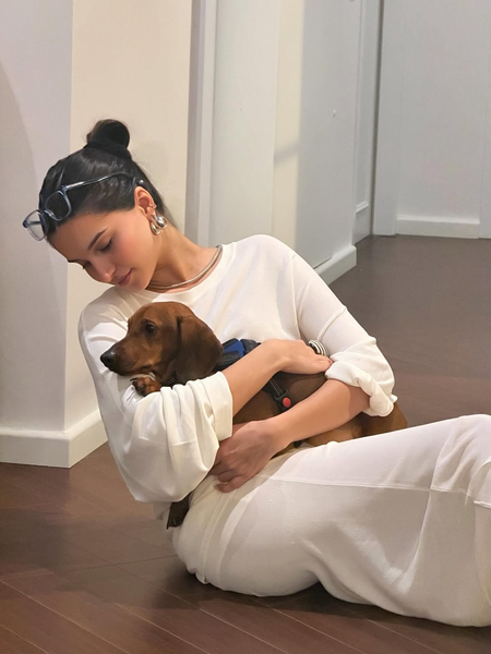 Tara Sutaria spends the weekend cuddling with her fur babies