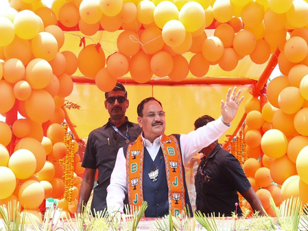 Public enthusiasm points to Trinamool’s exit in Bengal, says JP Nadda