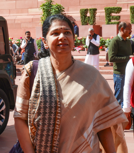 ‘Think about your future then vote,’ says DMK’s Kanimozhi after casting ballot in Chennai