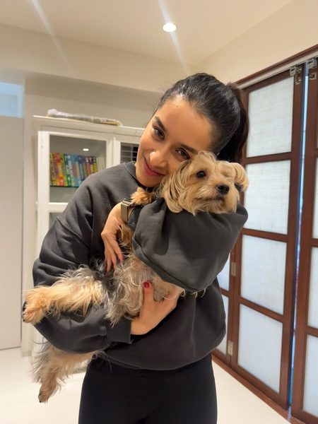 Shraddha Kapoor celebrates her furry friend’s birthday with a cake & lots of cuddles