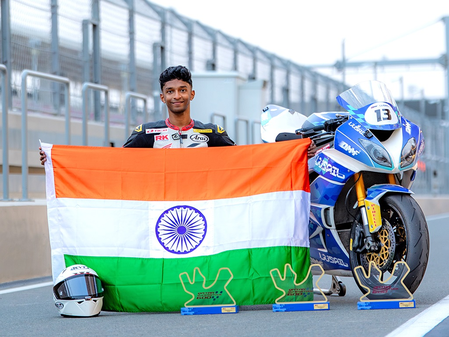 Johann Emmanuel creates history in  Qatar, wins QSTK 600 championship