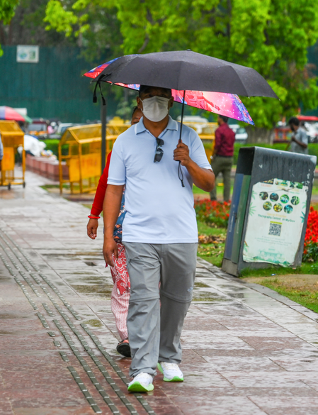 Delhi-NCR wakes up to rain, dust storm; heat eases as mercury drops