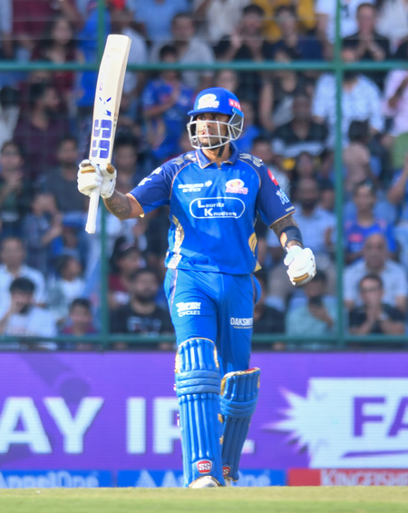 IPL 2026: Suryakumar Yadav hits 51 as MI post 162/6 against DC on a slow pitch