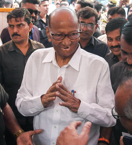 NCP leadership may view Praful Patel, Sunil Tatkare differently: Sharad Pawar