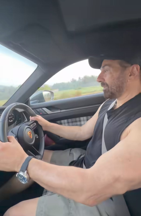 Sunny Deol unwinds with Satinder Sartaj’s music during a peaceful drive early morning