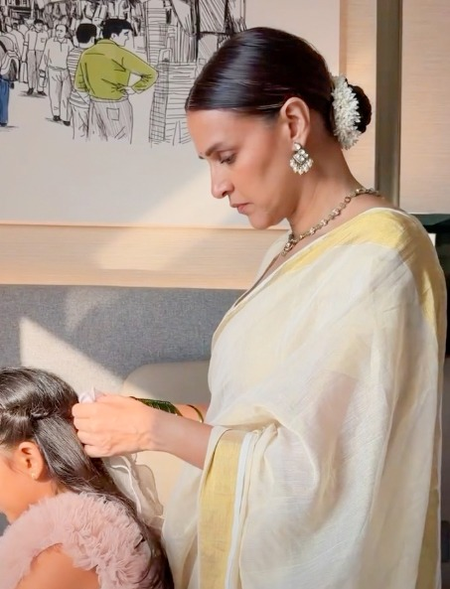 Neha Dhupia spends a rejuvenating weekend doing art therapy with her daughter Mehr