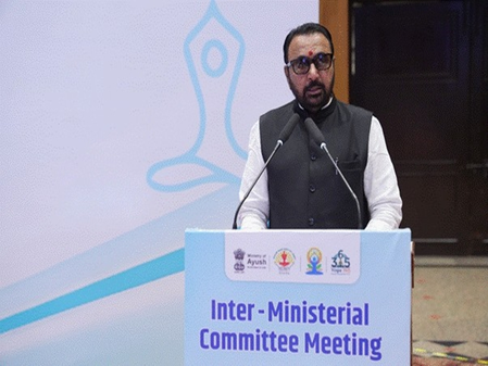 Prataprao Jadhav chairs meeting to plan activities on International Day of Yoga 2026