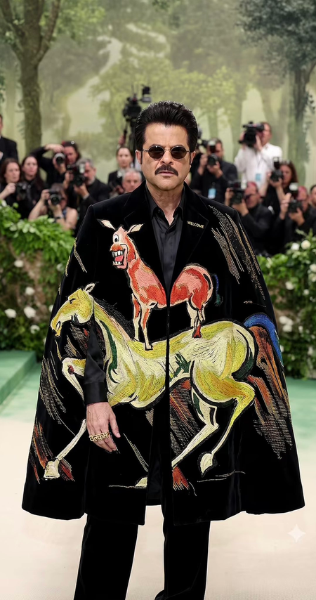 Anil Kapoor pens fashion statement with pop-culture ink for Met Gala