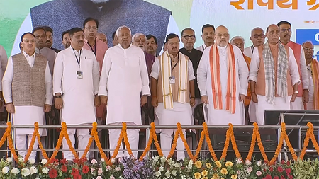 Bihar cabinet expansion: 32 ministers take oath in NDA’s grand show of strength at Gandhi Maidan