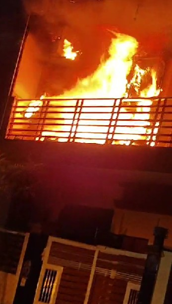 AC blast triggers massive fire in Greater Noida house; no casualties reported