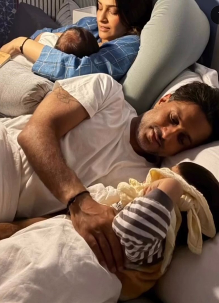 Sonam Kapoor’s MIL shares unseen pic of Sonam, Anand Ahuja’s teamwork while putting babies to sleep