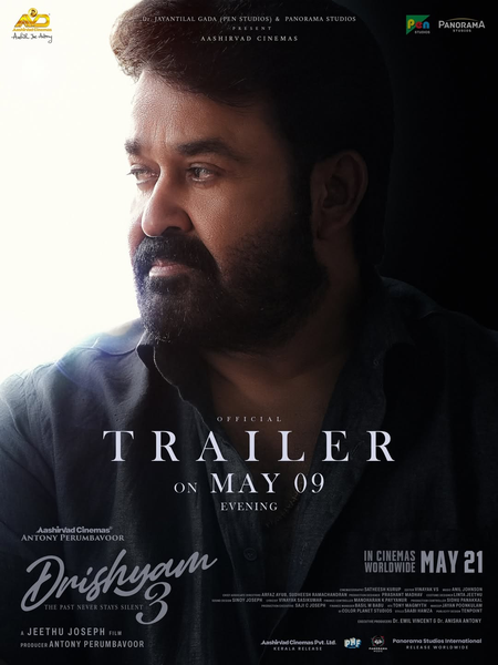 Mohanlal aka Georgekutty continues his struggle to keep is family safe in “Drishyam 3′