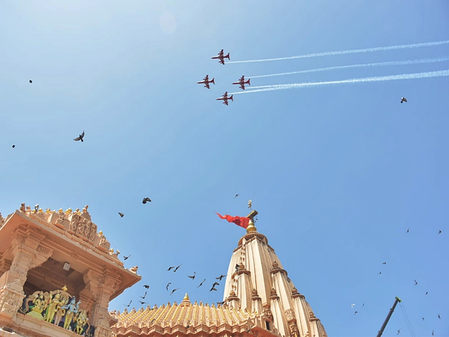 IAF’s six-jet Suryakiran display to mark Somnath Temple’s 75th anniversary celebrations today