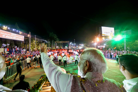 PM Modi wraps Gujarat visit with grand Vadodara roadshow, cultural showcase
