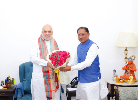 Chhattisgarh CM Sai calls on Amit Shah for Bastar development ahead of HM’s visit